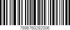 Código de barras (EAN, GTIN, SKU, ISBN): '7896760292006'