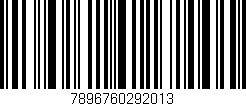 Código de barras (EAN, GTIN, SKU, ISBN): '7896760292013'