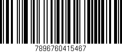 Código de barras (EAN, GTIN, SKU, ISBN): '7896760415467'