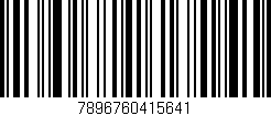 Código de barras (EAN, GTIN, SKU, ISBN): '7896760415641'
