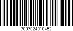 Código de barras (EAN, GTIN, SKU, ISBN): '7897024910452'