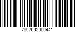 Código de barras (EAN, GTIN, SKU, ISBN): '7897033000441'