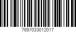 Código de barras (EAN, GTIN, SKU, ISBN): '7897033012017'