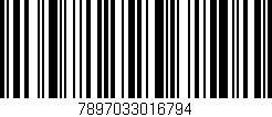 Código de barras (EAN, GTIN, SKU, ISBN): '7897033016794'