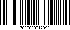 Código de barras (EAN, GTIN, SKU, ISBN): '7897033017098'