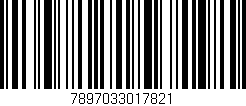 Código de barras (EAN, GTIN, SKU, ISBN): '7897033017821'