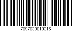 Código de barras (EAN, GTIN, SKU, ISBN): '7897033018316'