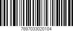 Código de barras (EAN, GTIN, SKU, ISBN): '7897033020104'