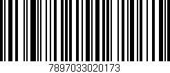 Código de barras (EAN, GTIN, SKU, ISBN): '7897033020173'