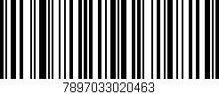 Código de barras (EAN, GTIN, SKU, ISBN): '7897033020463'