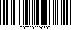 Código de barras (EAN, GTIN, SKU, ISBN): '7897033020500'