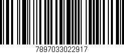 Código de barras (EAN, GTIN, SKU, ISBN): '7897033022917'