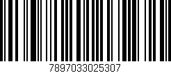 Código de barras (EAN, GTIN, SKU, ISBN): '7897033025307'