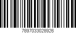 Código de barras (EAN, GTIN, SKU, ISBN): '7897033028926'