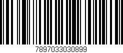 Código de barras (EAN, GTIN, SKU, ISBN): '7897033030899'