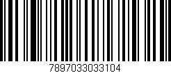 Código de barras (EAN, GTIN, SKU, ISBN): '7897033033104'