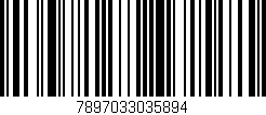 Código de barras (EAN, GTIN, SKU, ISBN): '7897033035894'