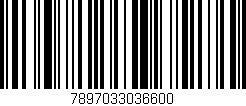 Código de barras (EAN, GTIN, SKU, ISBN): '7897033036600'