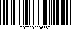 Código de barras (EAN, GTIN, SKU, ISBN): '7897033036662'