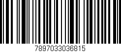 Código de barras (EAN, GTIN, SKU, ISBN): '7897033036815'