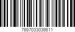 Código de barras (EAN, GTIN, SKU, ISBN): '7897033038611'