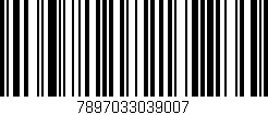 Código de barras (EAN, GTIN, SKU, ISBN): '7897033039007'