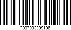 Código de barras (EAN, GTIN, SKU, ISBN): '7897033039106'