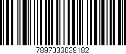 Código de barras (EAN, GTIN, SKU, ISBN): '7897033039182'