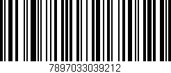 Código de barras (EAN, GTIN, SKU, ISBN): '7897033039212'