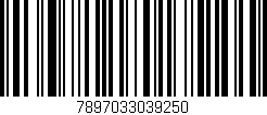 Código de barras (EAN, GTIN, SKU, ISBN): '7897033039250'