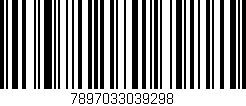 Código de barras (EAN, GTIN, SKU, ISBN): '7897033039298'