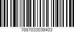 Código de barras (EAN, GTIN, SKU, ISBN): '7897033039403'