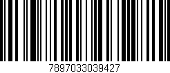 Código de barras (EAN, GTIN, SKU, ISBN): '7897033039427'