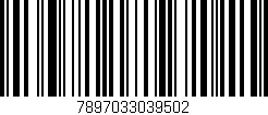 Código de barras (EAN, GTIN, SKU, ISBN): '7897033039502'