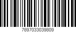 Código de barras (EAN, GTIN, SKU, ISBN): '7897033039809'