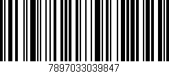 Código de barras (EAN, GTIN, SKU, ISBN): '7897033039847'