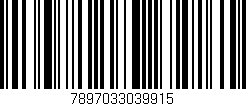 Código de barras (EAN, GTIN, SKU, ISBN): '7897033039915'