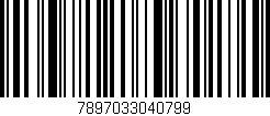 Código de barras (EAN, GTIN, SKU, ISBN): '7897033040799'