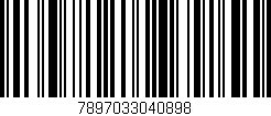 Código de barras (EAN, GTIN, SKU, ISBN): '7897033040898'