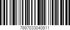 Código de barras (EAN, GTIN, SKU, ISBN): '7897033040911'