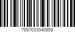 Código de barras (EAN, GTIN, SKU, ISBN): '7897033040959'