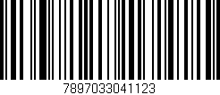 Código de barras (EAN, GTIN, SKU, ISBN): '7897033041123'