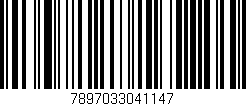 Código de barras (EAN, GTIN, SKU, ISBN): '7897033041147'