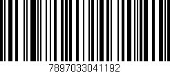 Código de barras (EAN, GTIN, SKU, ISBN): '7897033041192'