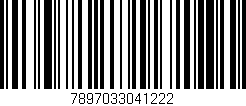 Código de barras (EAN, GTIN, SKU, ISBN): '7897033041222'