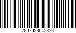 Código de barras (EAN, GTIN, SKU, ISBN): '7897033042830'