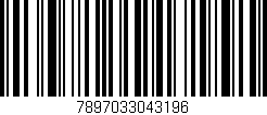 Código de barras (EAN, GTIN, SKU, ISBN): '7897033043196'