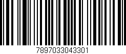 Código de barras (EAN, GTIN, SKU, ISBN): '7897033043301'