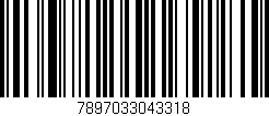Código de barras (EAN, GTIN, SKU, ISBN): '7897033043318'