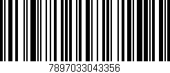Código de barras (EAN, GTIN, SKU, ISBN): '7897033043356'